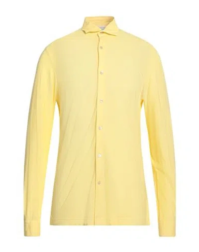 Filippo De Laurentiis Man Shirt Yellow Size 42 Cotton