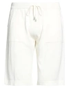 Filippo De Laurentiis Man Shorts & Bermuda Shorts White Size 36 Cotton
