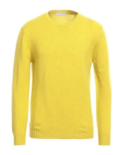 Filippo De Laurentiis Man Sweater Acid Green Size 40 Cashmere In Yellow