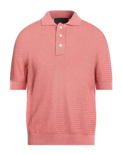 Filippo De Laurentiis Man Sweater Antique Rose Size 42 Cotton In Pink