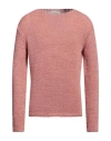 Filippo De Laurentiis Man Sweater Pastel Pink Size 40 Cotton In Pink