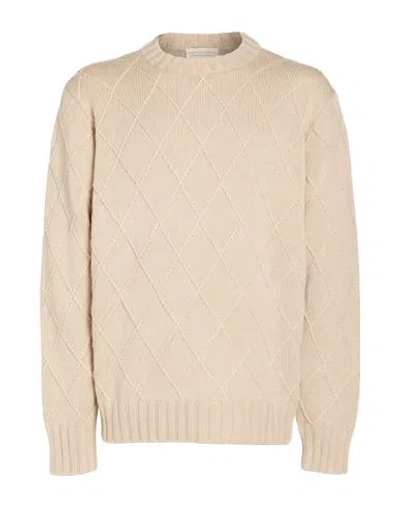 Filippo De Laurentiis Man Sweater Beige Size 44 Merino Wool In Neutral