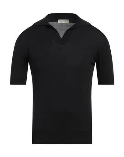 Filippo De Laurentiis Man Sweater Black Size 34 Cotton In Black
