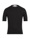 Filippo De Laurentiis Man Sweater Black Size 36 Cotton