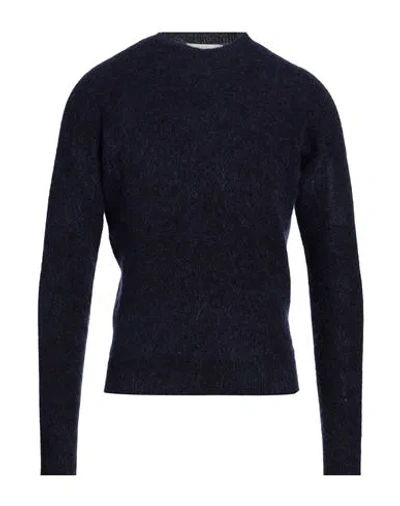 Filippo De Laurentiis Man Sweater Black Size 36 Mohair Wool, Merino Wool, Polyamide, Elastane In Black