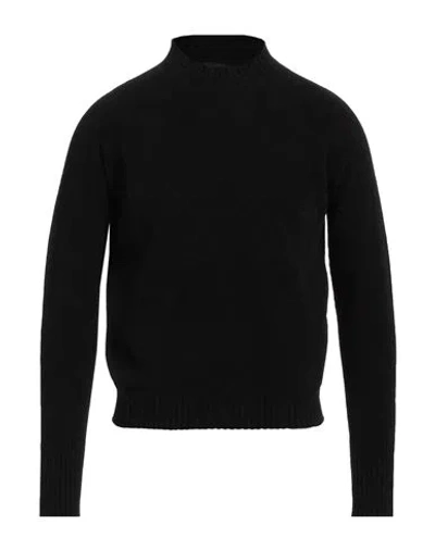 Filippo De Laurentiis Man Sweater Black Size 40 Cotton, Polyamide
