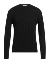 Filippo De Laurentiis Man Sweater Black Size 44 Cotton In Black