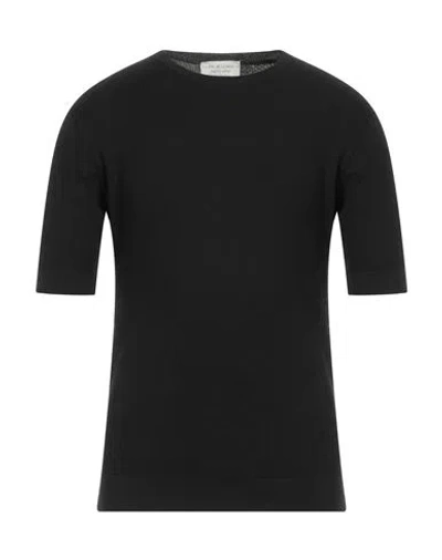 Filippo De Laurentiis Man Sweater Black Size 42 Cotton