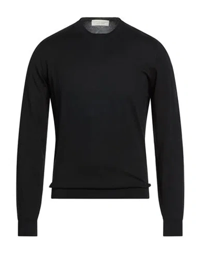 Filippo De Laurentiis Man Sweater Black Size 48 Cotton