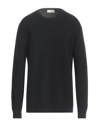 Filippo De Laurentiis Man Sweater Black Size 48 Merino Wool