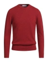 Filippo De Laurentiis Man Sweater Brick Size 42 Cashmere In Red