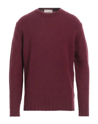 Filippo De Laurentiis Man Sweater Burgundy Size 44 Merino Wool, Cashmere, Polyamide In Red