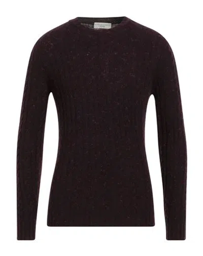 Filippo De Laurentiis Man Sweater Burgundy Size 44 Merino Wool, Cashmere, Polyamide In Red