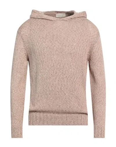 Filippo De Laurentiis Man Sweater Camel Size 38 Cotton In Burgundy