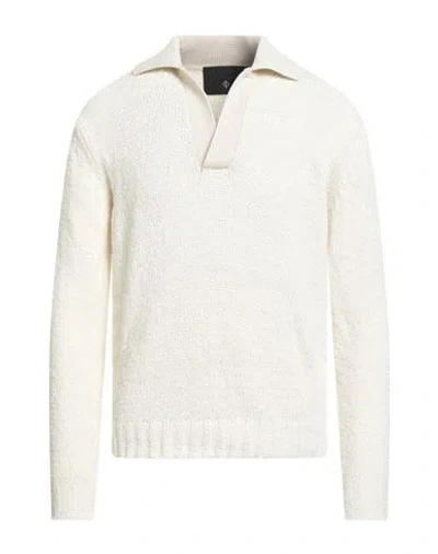 Filippo De Laurentiis Man Sweater Cream Size 42 Cotton, Polyamide