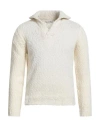 Filippo De Laurentiis Man Sweater Cream Size 46 Merino Wool, Polyamide In White