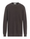 Filippo De Laurentiis Man Sweater Dark Brown Size 48 Merino Wool