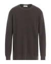 Filippo De Laurentiis Man Sweater Dark Brown Size 48 Merino Wool In Brown