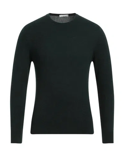 Filippo De Laurentiis Man Sweater Dark Green Size 38 Cashmere In Black