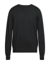 Filippo De Laurentiis Man Sweater Dark Green Size 46 Merino Wool In Black