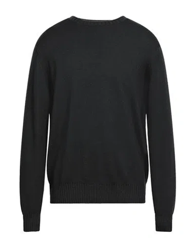 Filippo De Laurentiis Man Sweater Dark Green Size 46 Merino Wool In Black