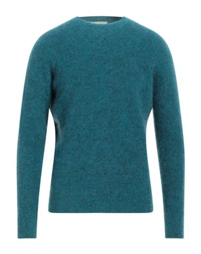 Filippo De Laurentiis Man Sweater Deep Jade Size 42 Mohair Wool, Merino Wool, Polyamide, Elastane In Green