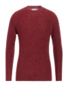 Filippo De Laurentiis Man Sweater Garnet Size 44 Mohair Wool, Merino Wool, Polyamide, Elastane In Red