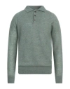 Filippo De Laurentiis Man Sweater Green Size 40 Mohair Wool, Polyamide, Wool