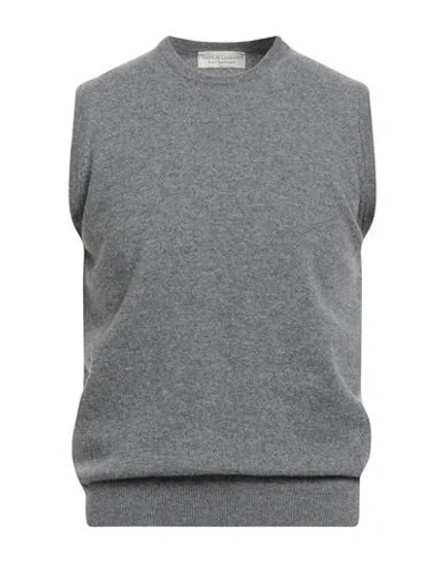 Filippo De Laurentiis Man Sweater Grey Size 36 Merino Wool, Cashmere