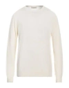 Filippo De Laurentiis Man Sweater Ivory Size 42 Cashmere In White