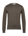 Filippo De Laurentiis Man Sweater Khaki Size 36 Wool
