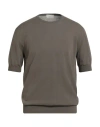 Filippo De Laurentiis Man Sweater Khaki Size 42 Cotton In Brown