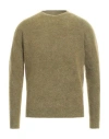 Filippo De Laurentiis Man Sweater Khaki Size 42 Mohair Wool, Merino Wool, Polyamide, Elastane In Beige