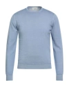 Filippo De Laurentiis Man Sweater Light Blue Size 36 Merino Wool In Blue