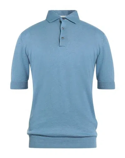 Filippo De Laurentiis Man Sweater Light Blue Size 42 Linen, Cotton