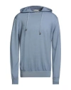 Filippo De Laurentiis Man Sweater Light Blue Size 48 Merino Wool