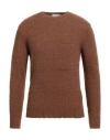 Filippo De Laurentiis Man Sweater Light Brown Size 38 Alpaca Wool, Merino Wool, Polyamide
