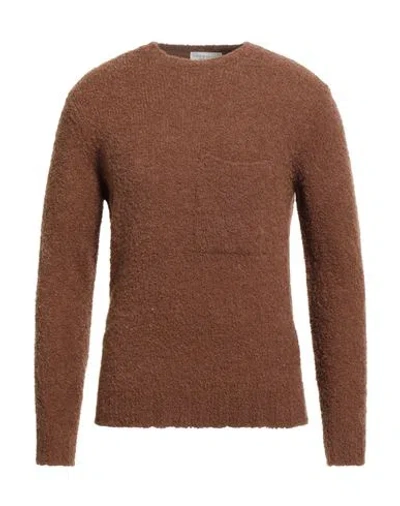 Filippo De Laurentiis Man Sweater Light Brown Size 38 Alpaca Wool, Merino Wool, Polyamide