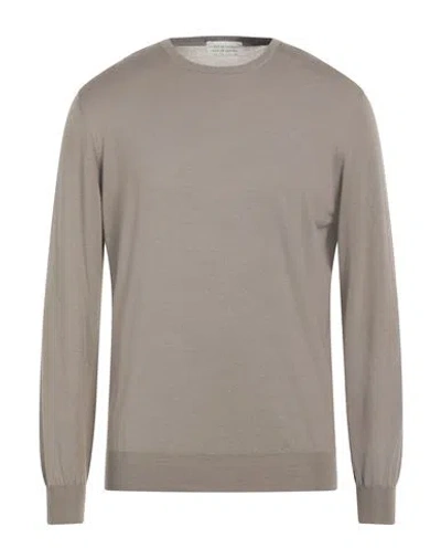 Filippo De Laurentiis Man Sweater Light Brown Size 44 Super 140s Wool, Silk, Cashmere In Beige