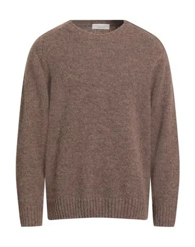 Filippo De Laurentiis Man Sweater Light Brown Size 46 Alpaca Wool, Merino Wool, Polyamide