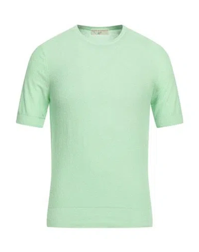 Filippo De Laurentiis Man Sweater Light Green Size 40 Cotton, Polyamide