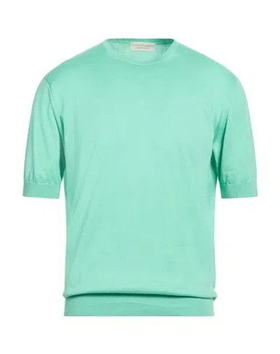 Filippo De Laurentiis Man Sweater Light Green Size 44 Cotton