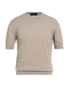 Filippo De Laurentiis Man Sweater Light Grey Size 38 Cotton
