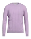 FILIPPO DE LAURENTIIS FILIPPO DE LAURENTIIS MAN SWEATER LILAC SIZE 40 COTTON