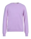 Filippo De Laurentiis Man Sweater Lilac Size 40 Synthetic Fibers In Purple