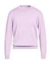 Filippo De Laurentiis Man Sweater Lilac Size 44 Cotton In Purple