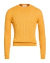 Filippo De Laurentiis Man Sweater Marigold Size 42 Cotton In Orange
