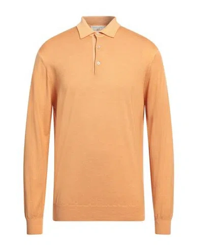 Filippo De Laurentiis Man Sweater Marigold Size 44 Merino Wool In Yellow