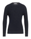 Filippo De Laurentiis Man Sweater Midnight Blue Size 38 Merino Wool