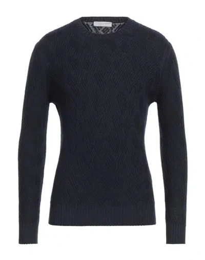 Filippo De Laurentiis Man Sweater Midnight Blue Size 38 Merino Wool